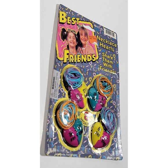 Vintage JA-RU Necklace Hearts Best Friends Jewelry 1995 # 1755 - Picture 4 of 14